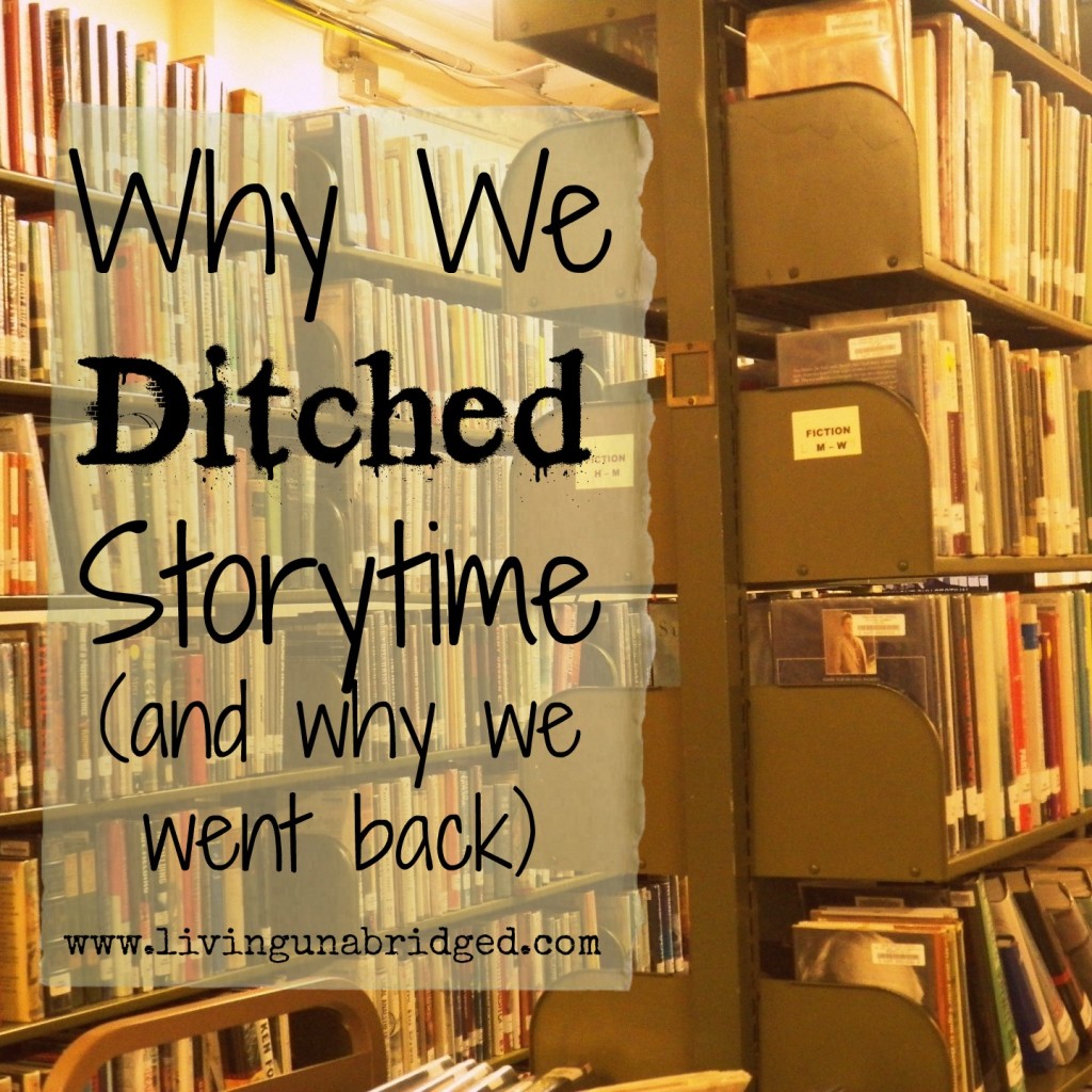 ditched storytime