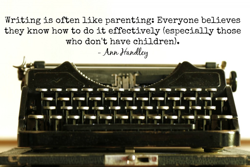 writing is like parenting