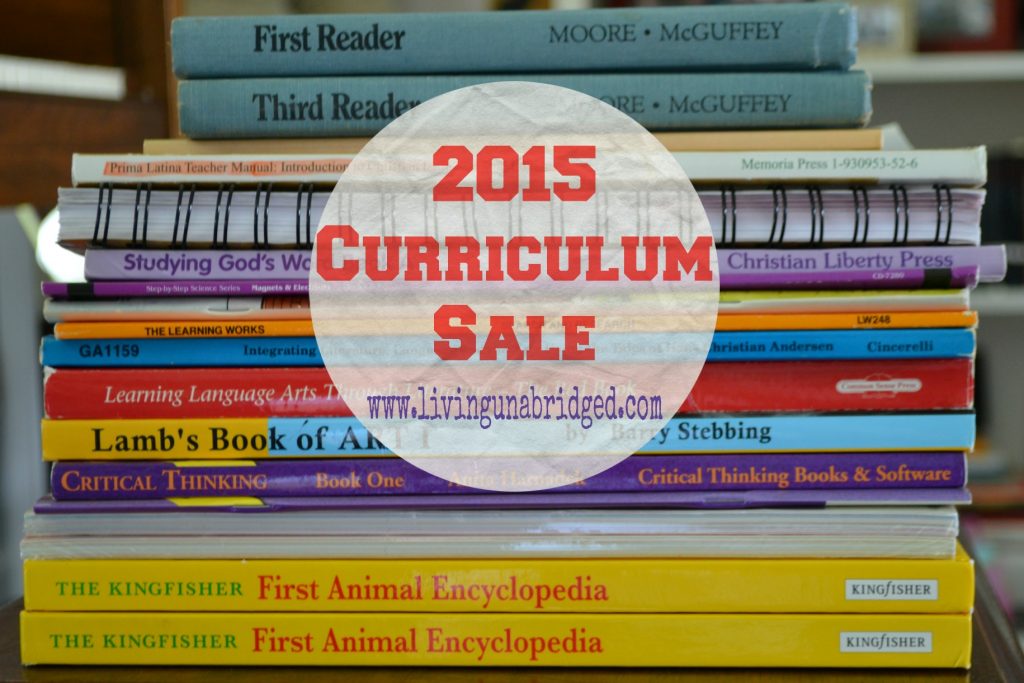 2015 curriculum sale