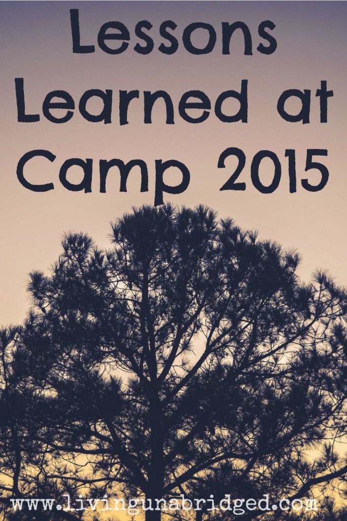 lessons learned at church camp 2015