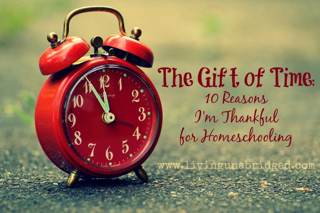 homeschooling gives the gift of tiime