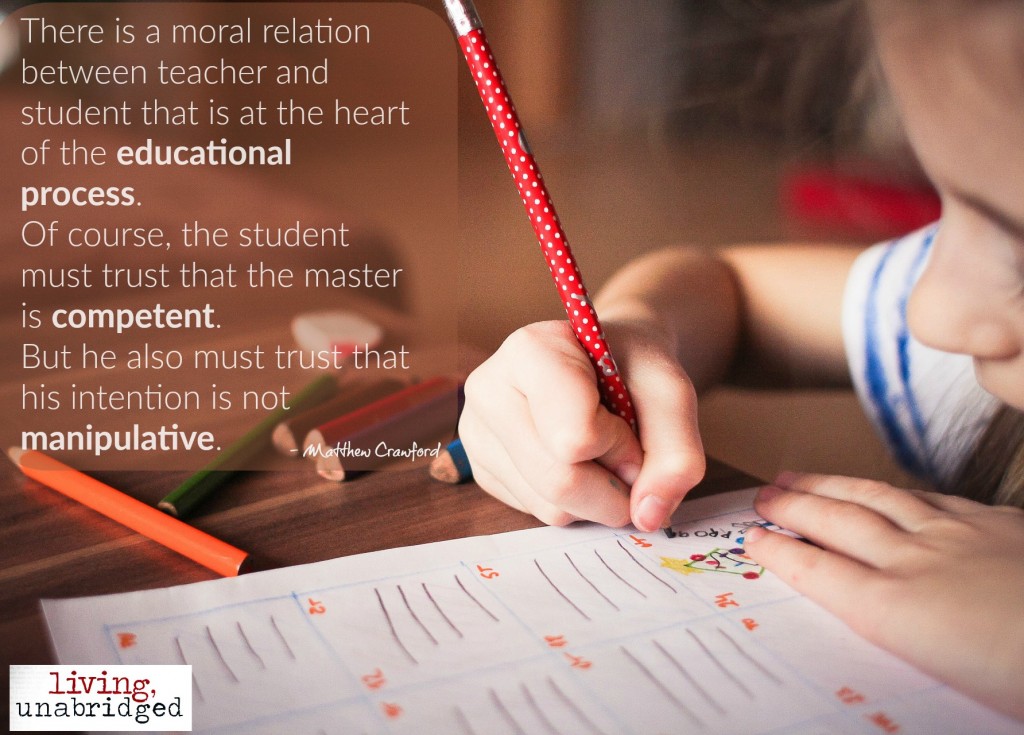 the moral relation between teacher and student