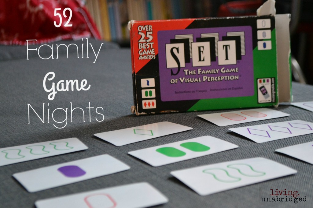 family game night set card game