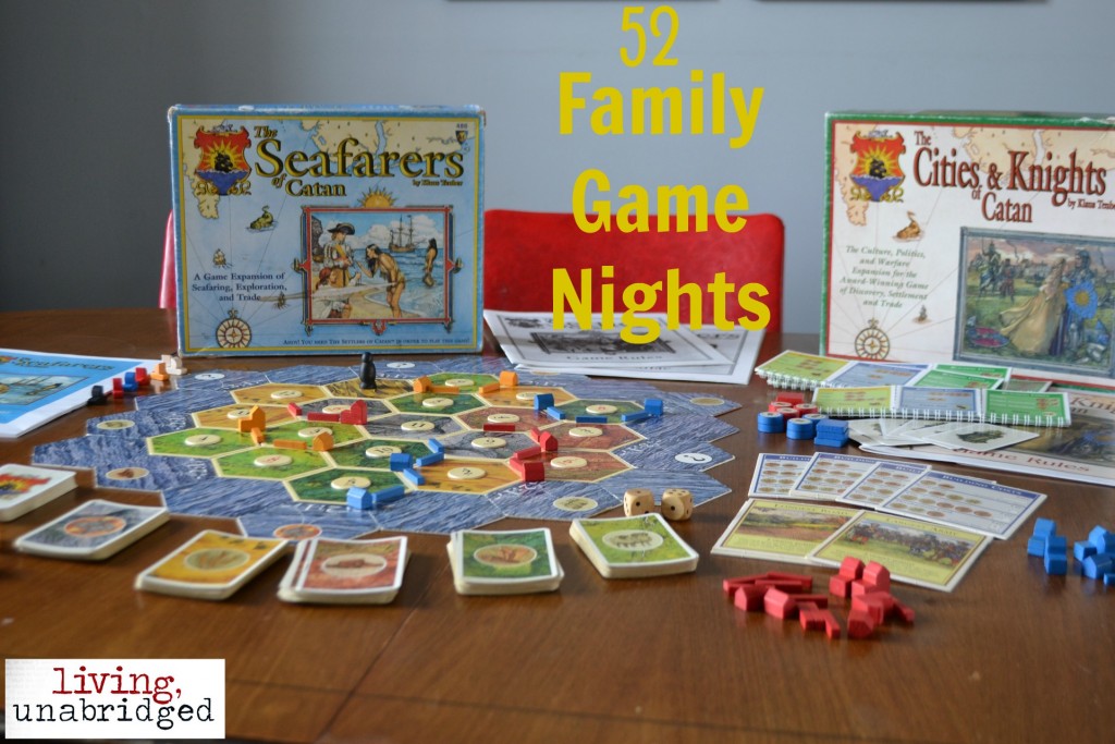 family game night settlers board game