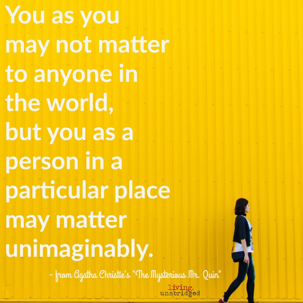 you matter unimaginably
