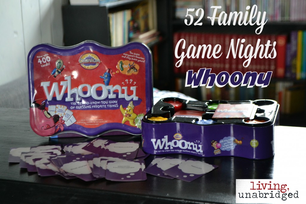 family game night whoonu