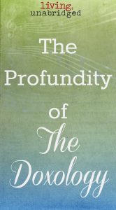 the profundity of the doxology