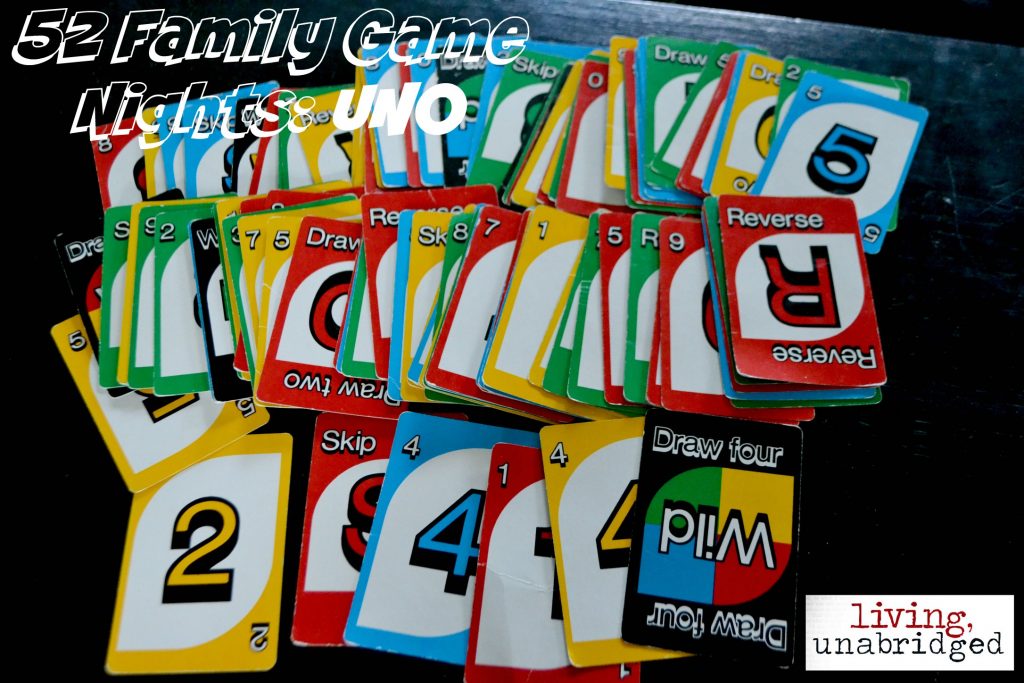 family game night: uno