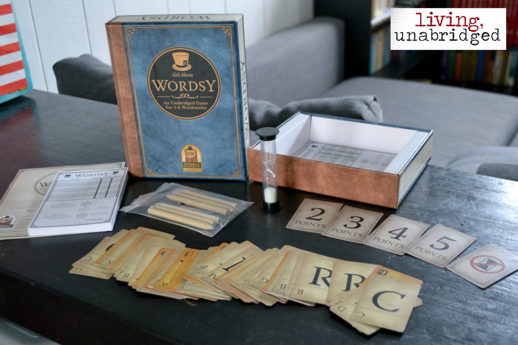 wordsy game and cards