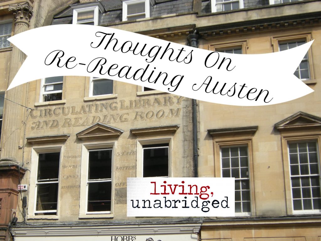 thoughts on re-reading austen