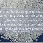 Words on Wednesday – Salt of the Earth