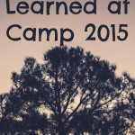 Nine Lessons Learned at Camp 2015