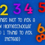 Nine Things Not to Ask a New Homeschooler