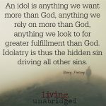 Words on Wednesday – On Idolatry