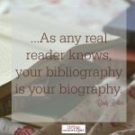 Words on Wednesday – Bibliography as Biography